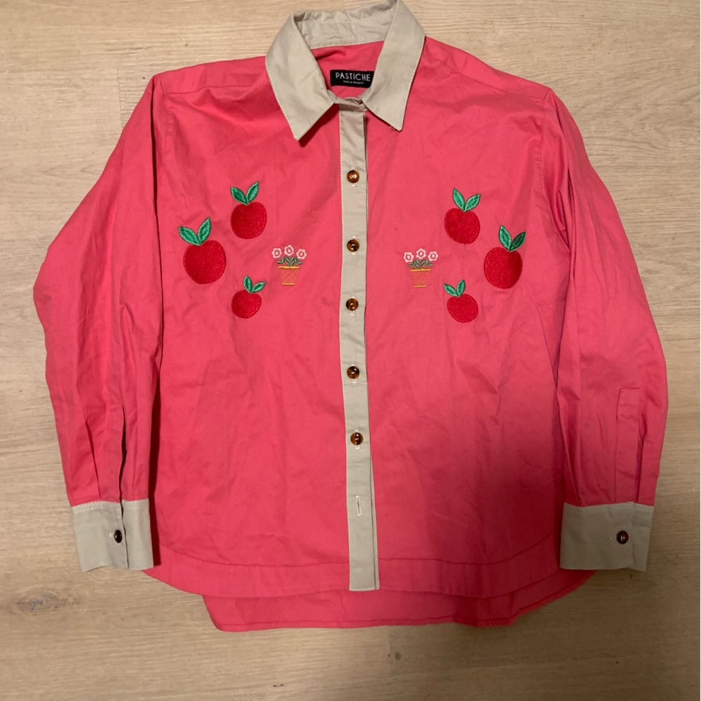 Pastiche Fruit Print Button Up